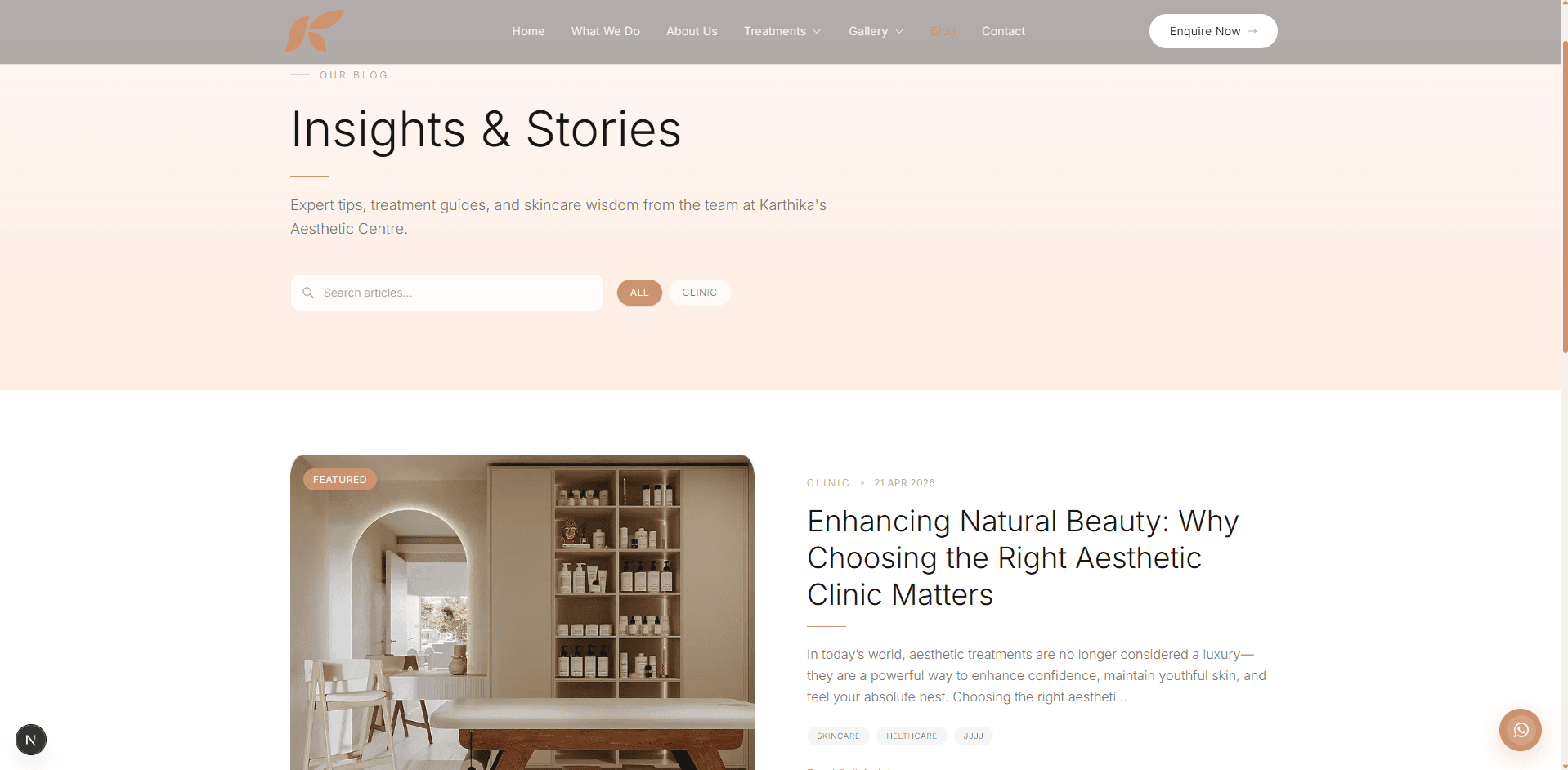 Karthika Cosmetics — Modern Beauty & E-Commerce Platform — 3