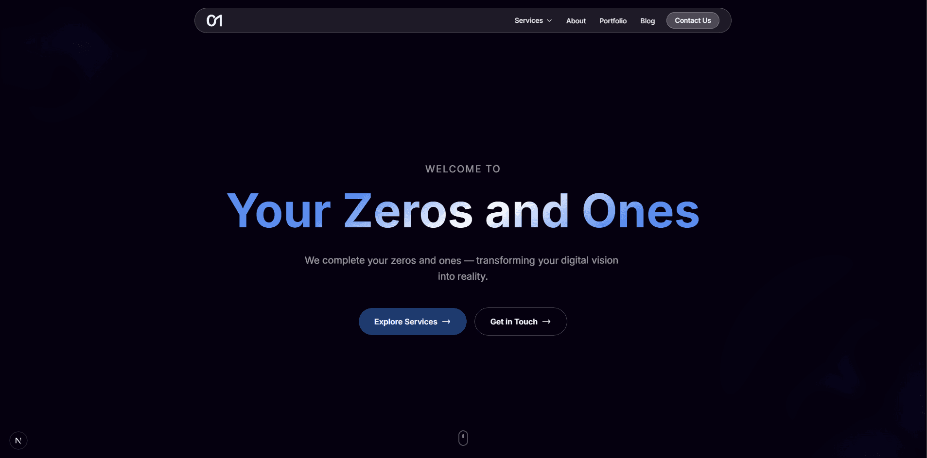 YourZerosAndOnes — Modern Full Stack Digital Solutions Platform — 2