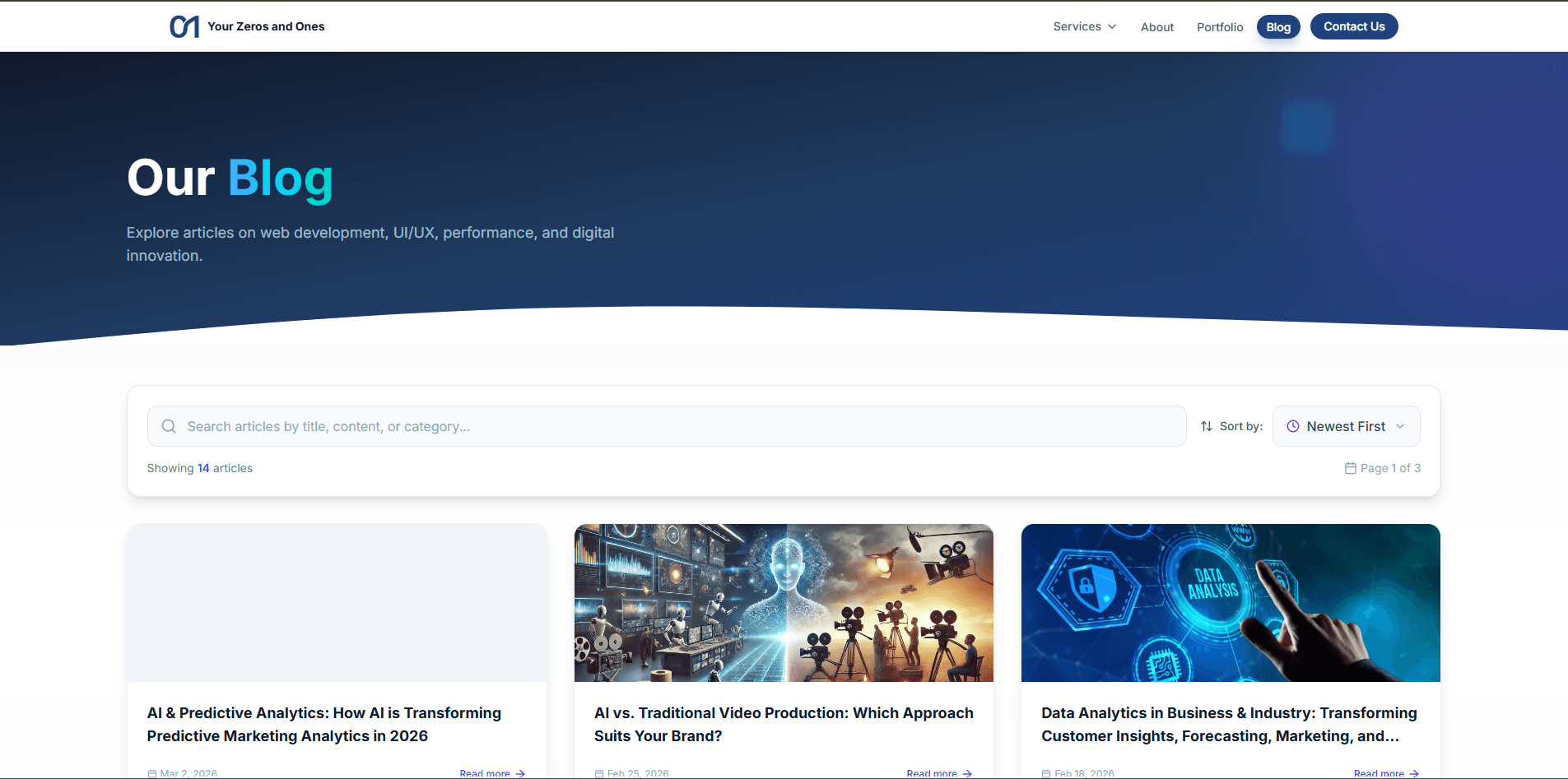 YourZerosAndOnes — Modern Full Stack Digital Solutions Platform — 4