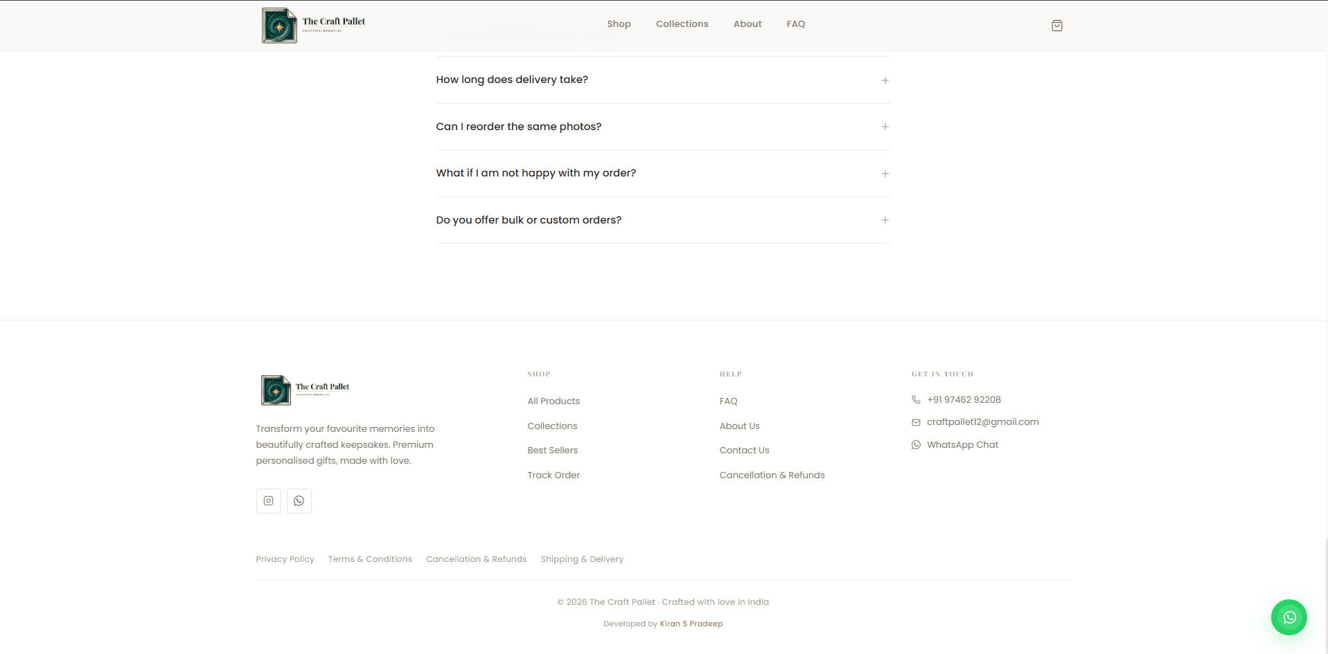 The Craft Pallet — E-commerce & Order Management Platform — 4