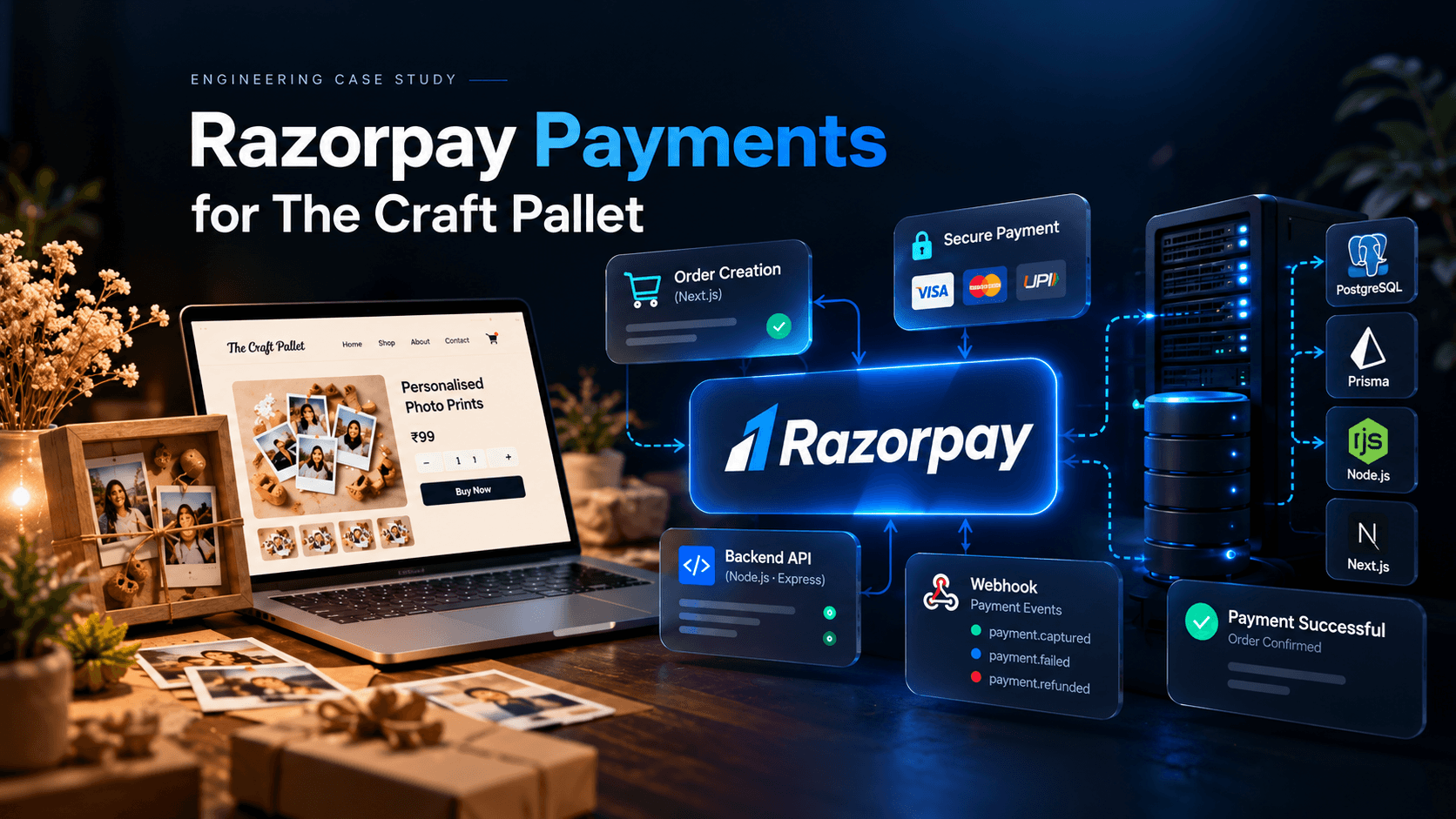 How I Integrated Razorpay Payments into The Craft Pallet: A Next.js E-commerce Case Study